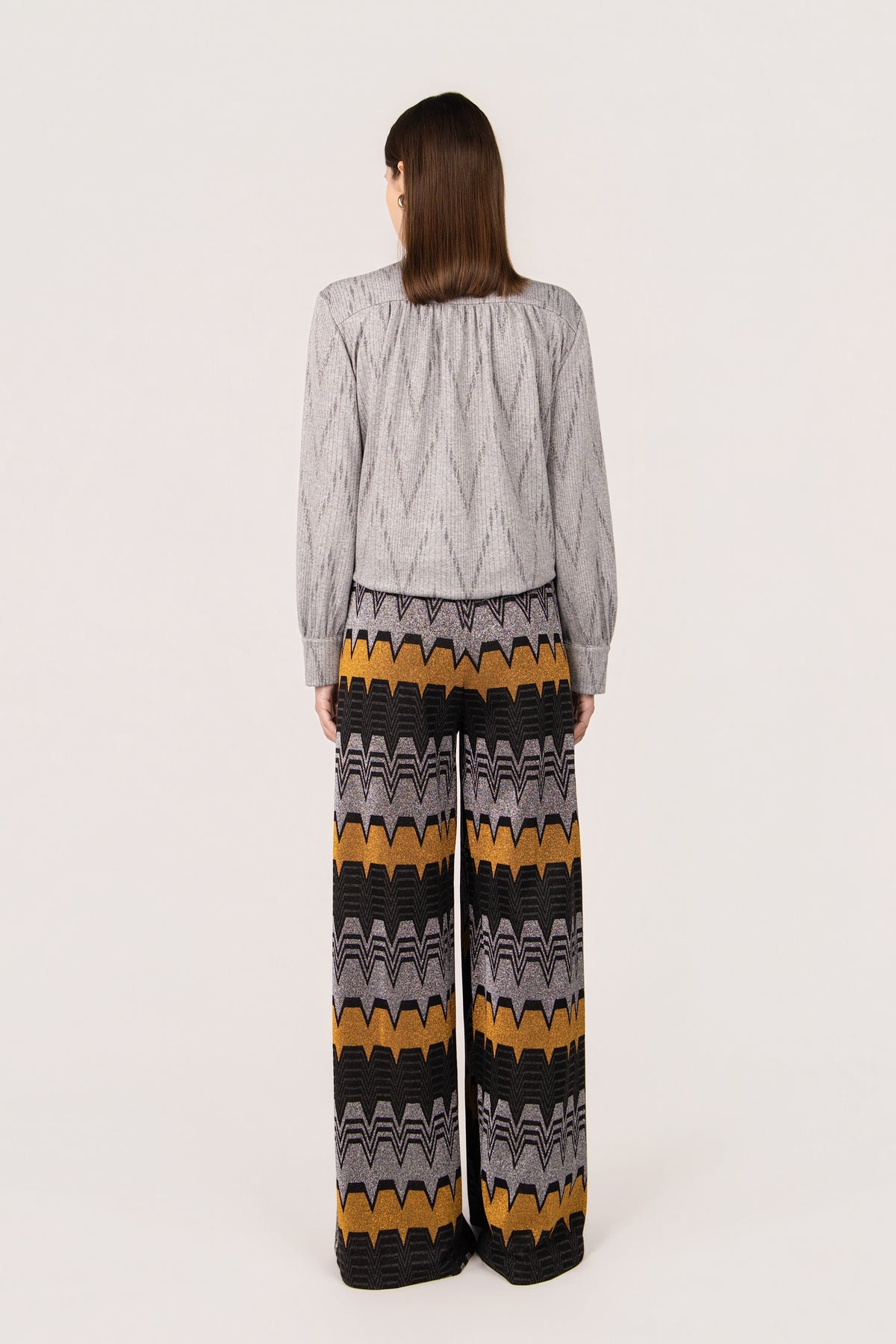 PANTALONE PALOMA TRAPEZIO MULTI NERO