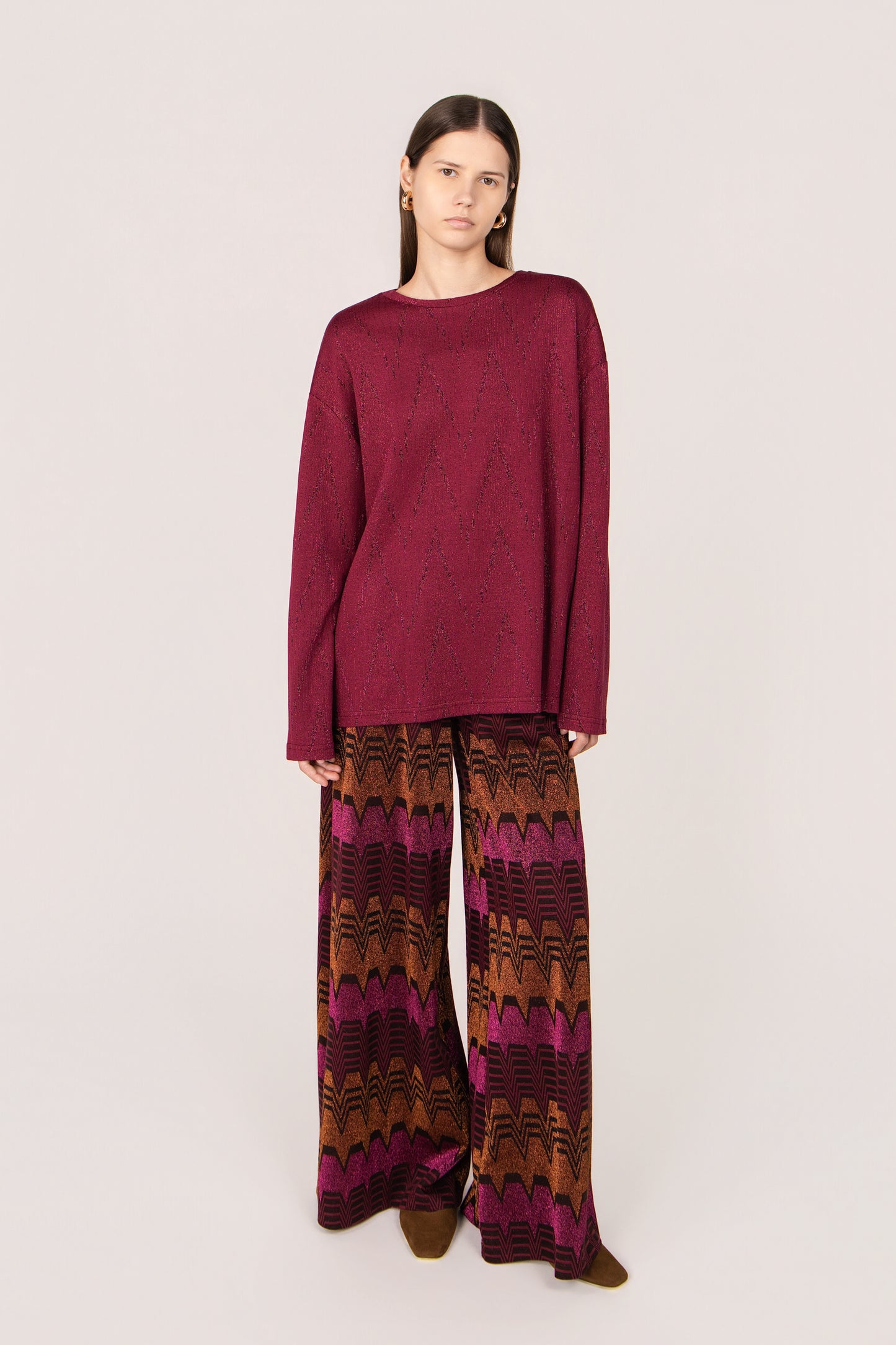 MAGLIA MARGI CORDA BORDEAUX