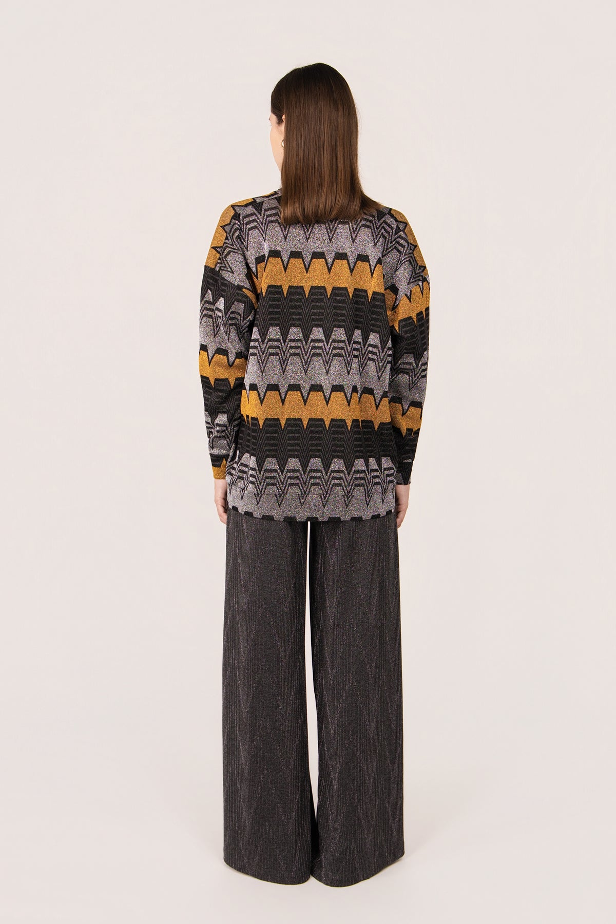 CARDIGAN MAUI TRAPEZIO MULTI NERO