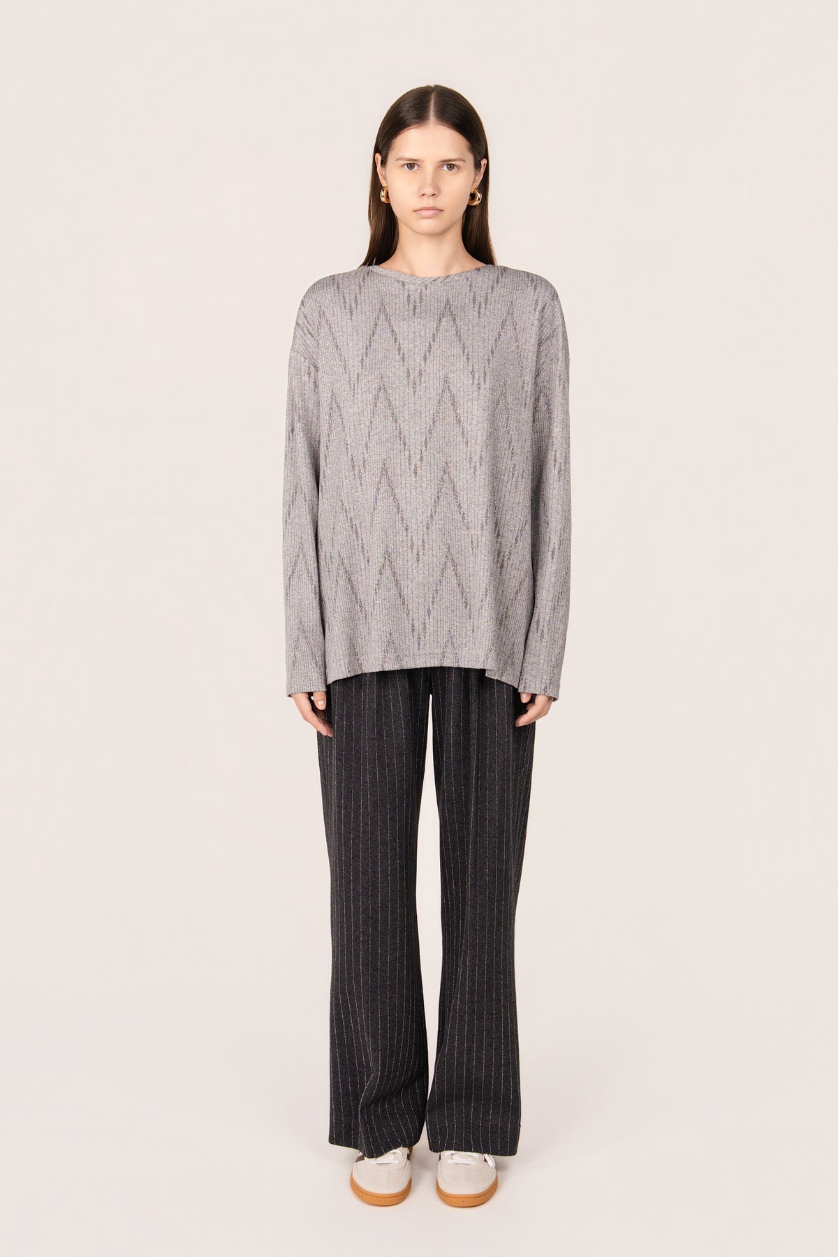 MAGLIA MARGI CORDA GRIGIO