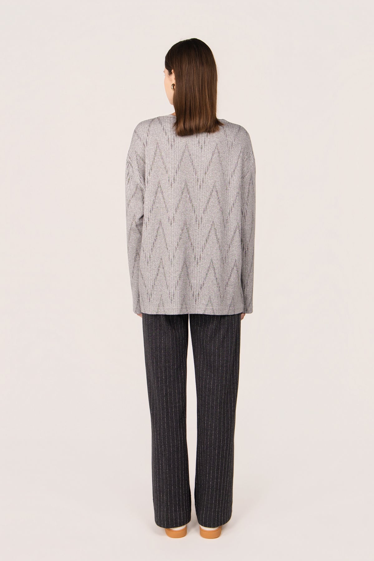 MAGLIA MARGI CORDA GRIGIO