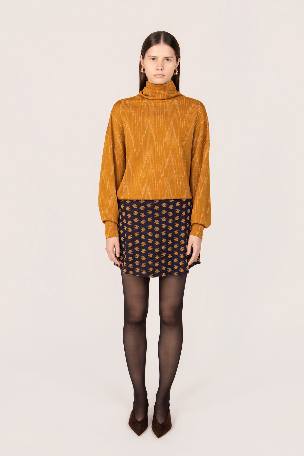 BLUE SWALLOWS GENEVA SKIRT