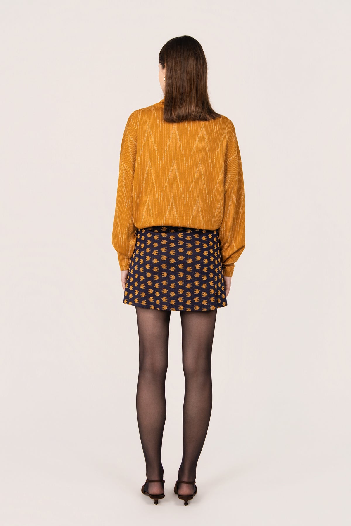 BLUE SWALLOWS GENEVA SKIRT