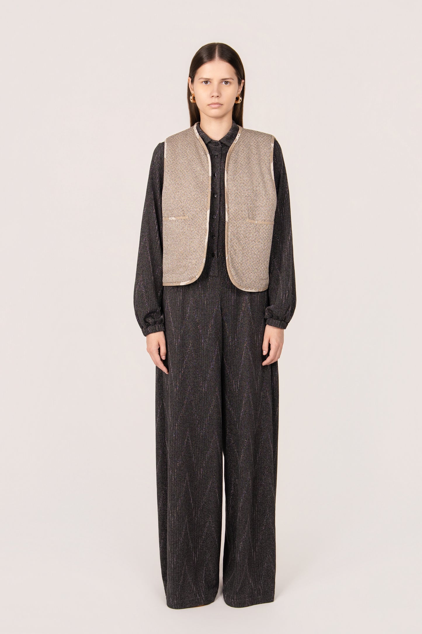 CANDY HAY HOROSCOPE WAISTCOAT + GREIGE THORN