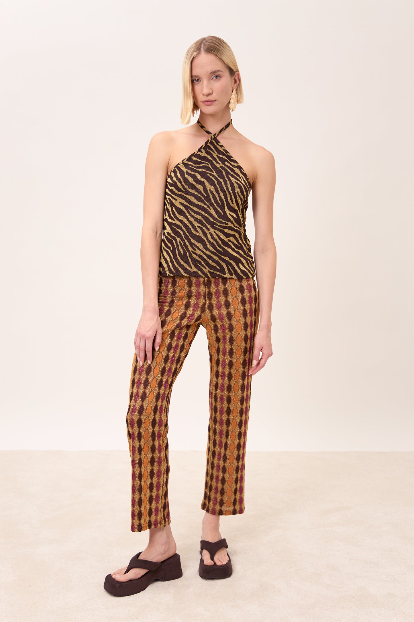TOP MYSTERY ZEBRA MARRONE