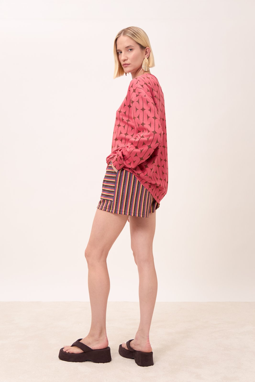 MAGLIA MELODIE CATENA CORALLO