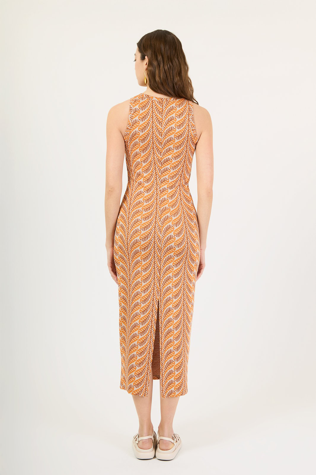 DRESS ARMENIA LEAF ORANGE