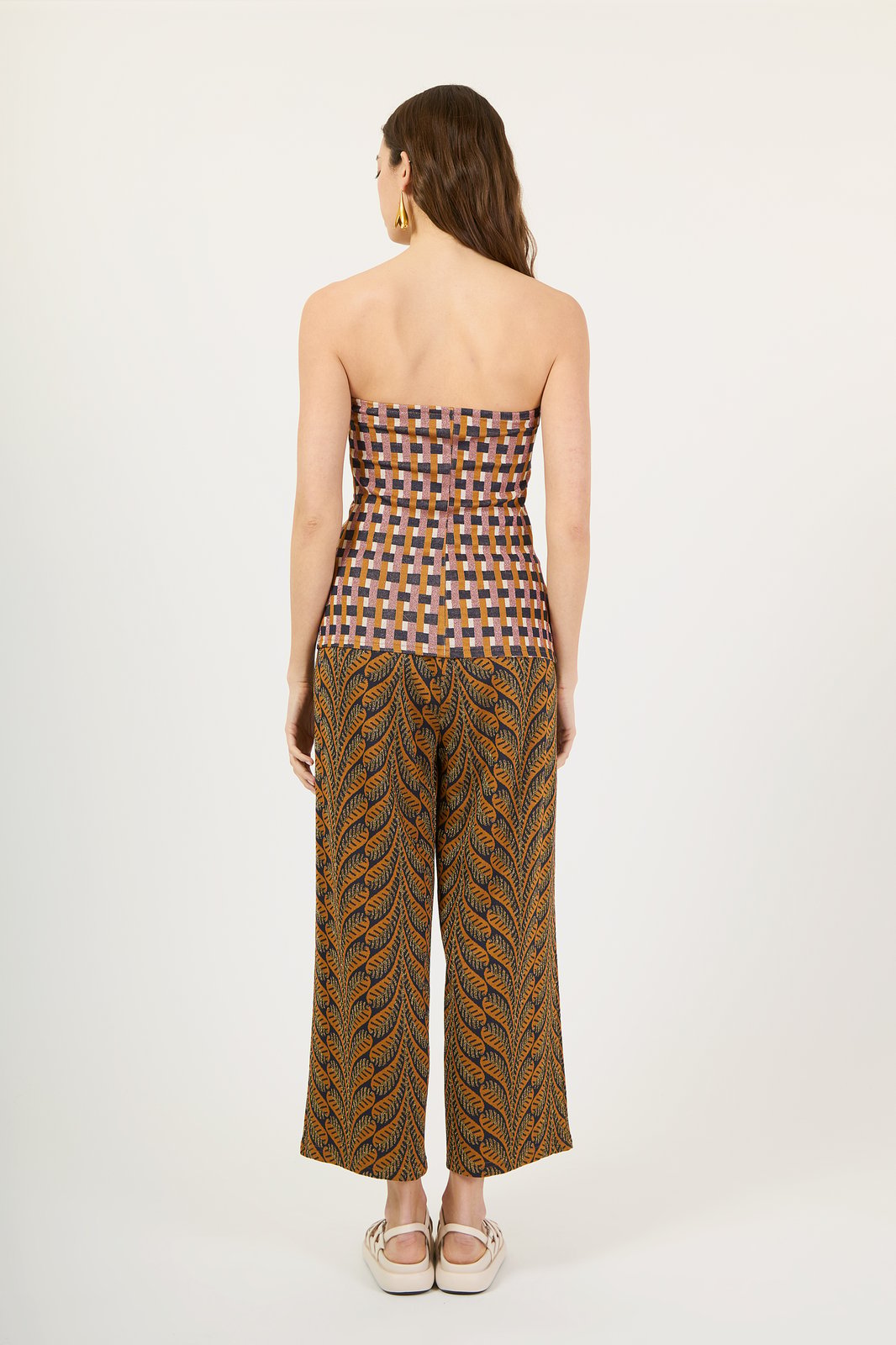 TOP MORENA GEOMETRIC ROSA