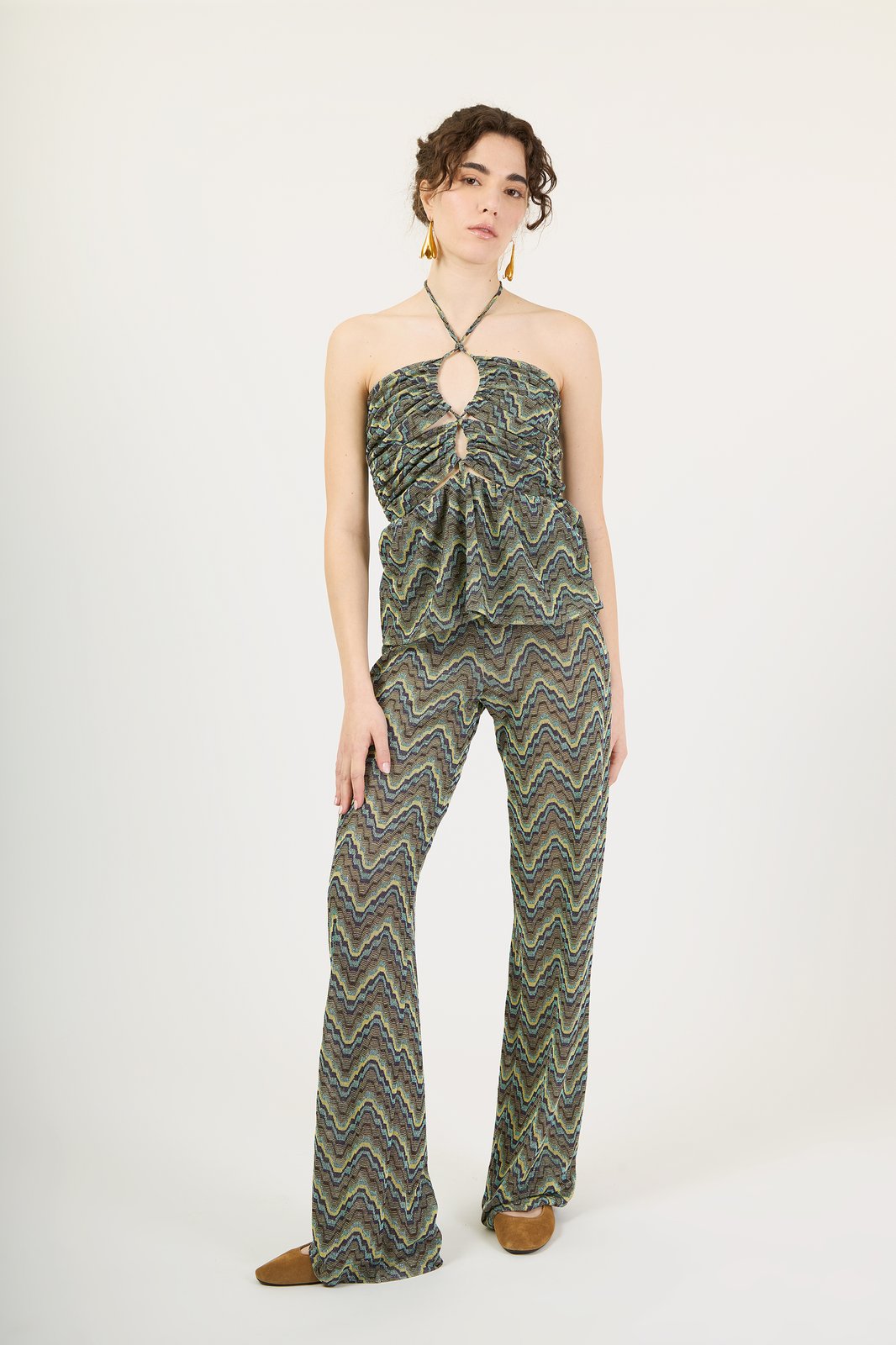 TOP MIRTILLA DOUBLE ZIG GIALLO