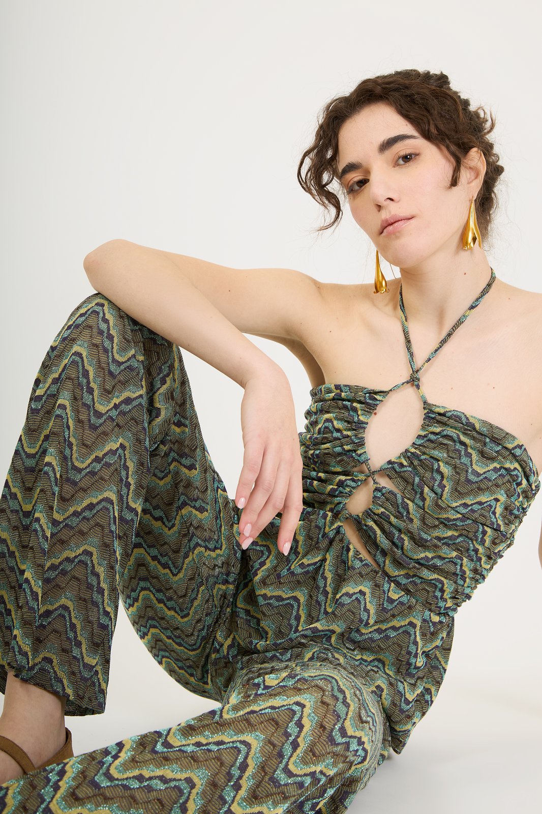 TOP MIRTILLA DOUBLE ZIG GIALLO