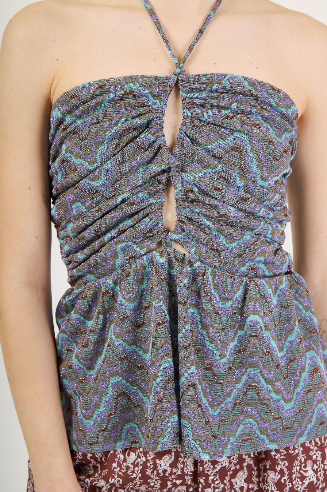 TOP MIRTILLA DOUBLE ZIG MILITARE
