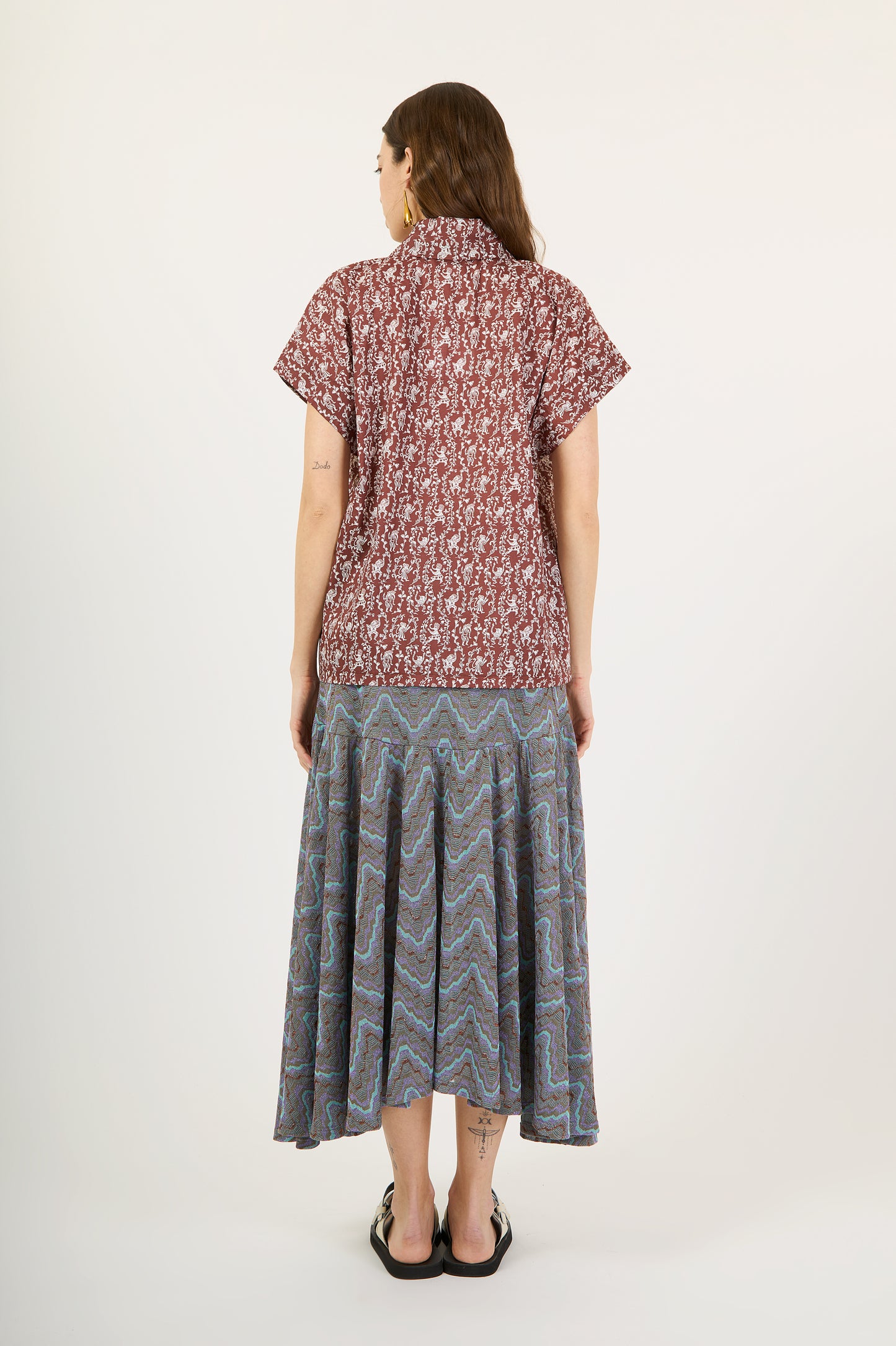 CAMICIA MESSICO ORIENT MARRONE €187 - 50%