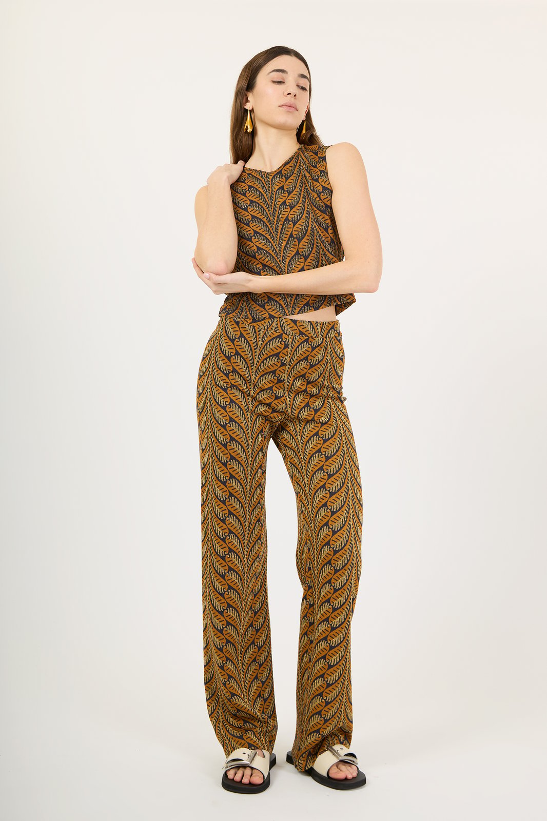 TOP MEG LEAF COGNAC €137 - 50%