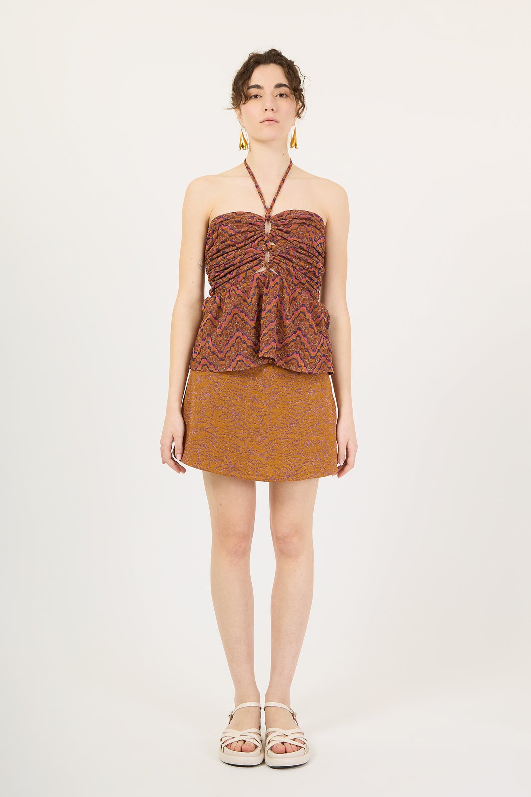 TOP MIRTILLA DOUBLE ZIG CORALLO