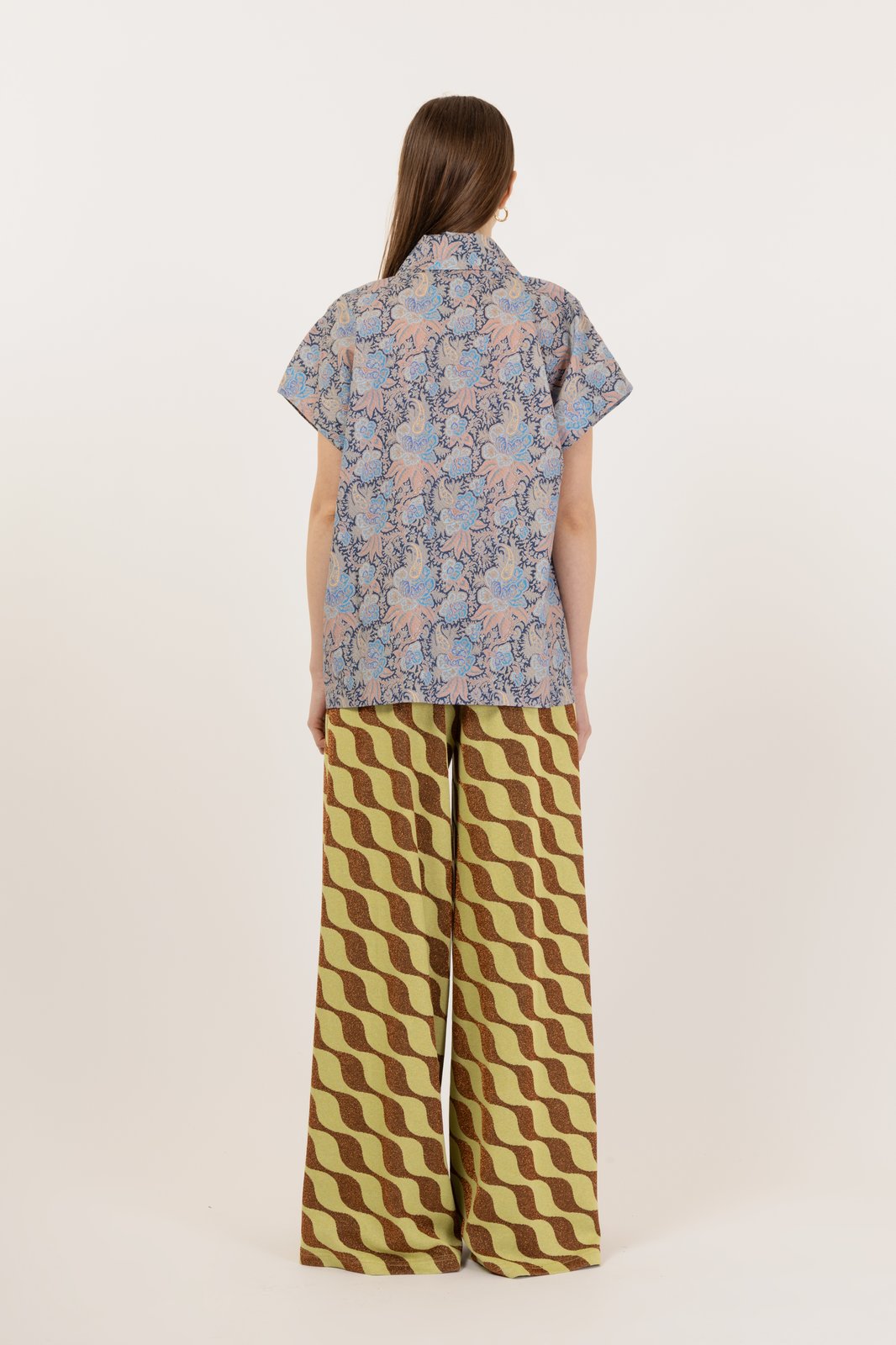 CAMICIA MESSICO FLORAL BLU €186 -50%