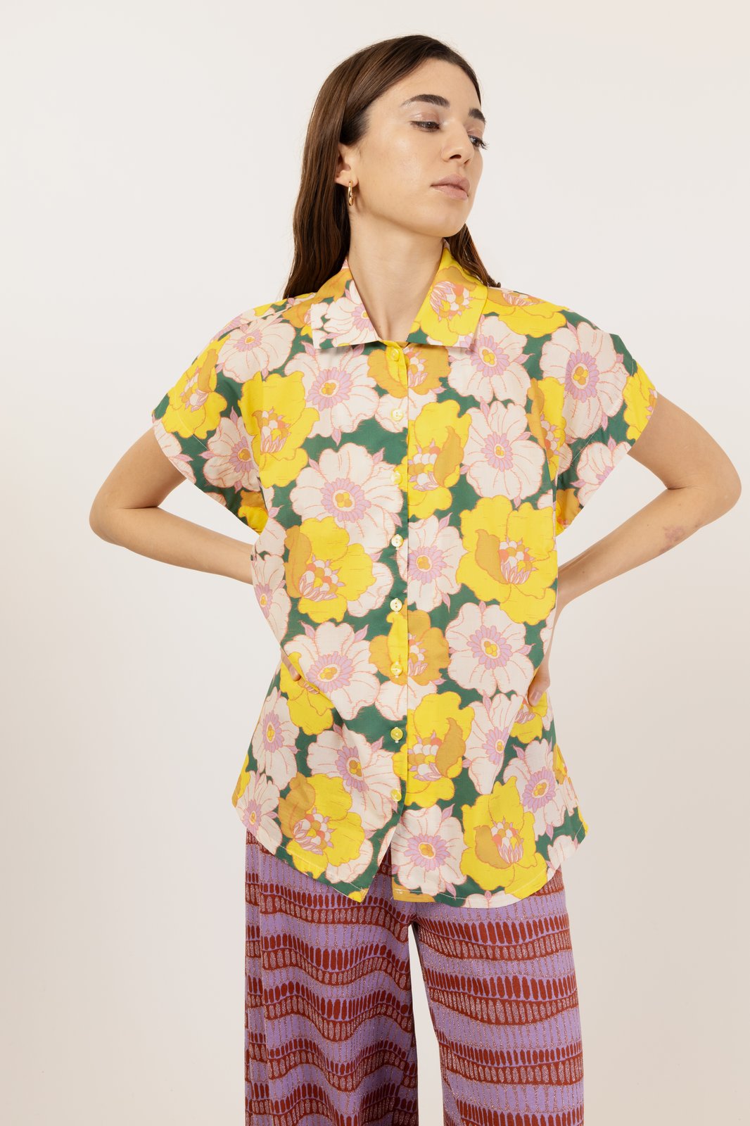 CAMICIA MESSICO ANEMONE VERDE €180 -50%
