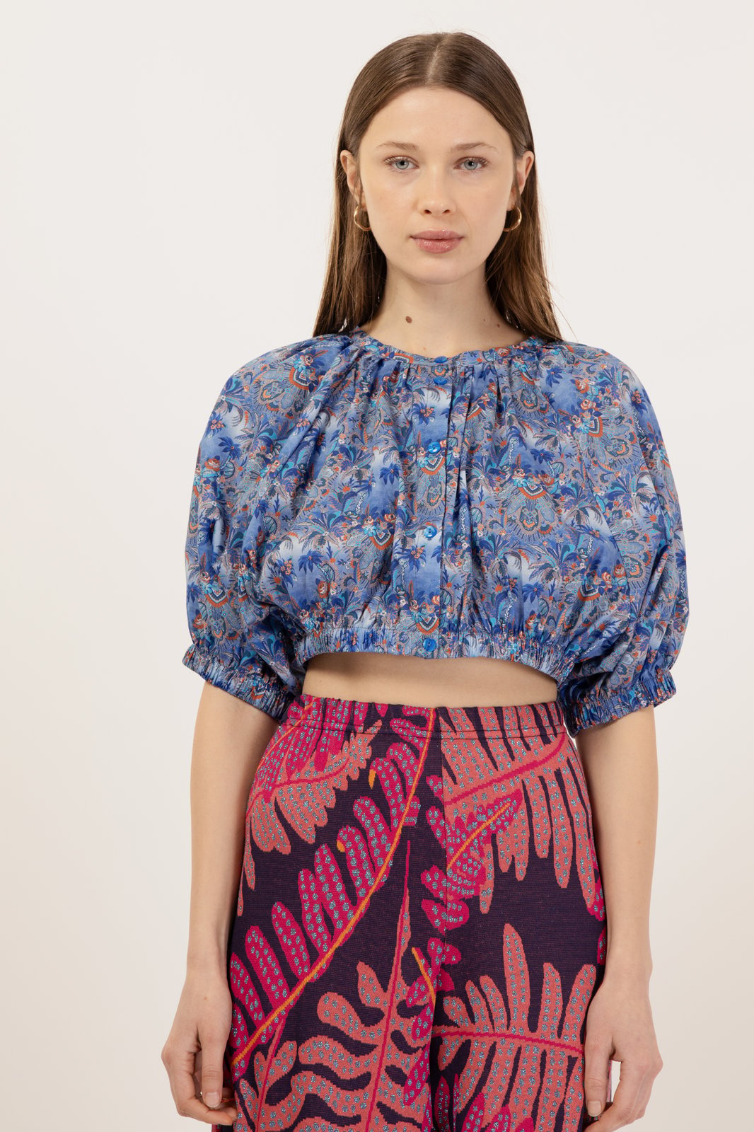 CAMICIA MATERA PARADISE BLU €180 - 50%