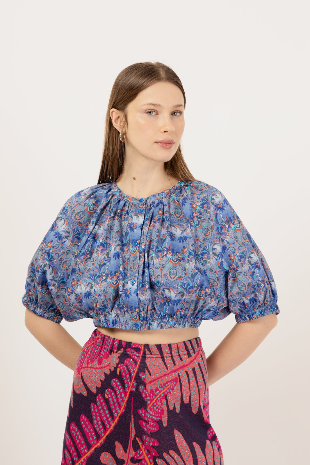 CAMICIA MATERA PARADISE BLU €180 - 50%