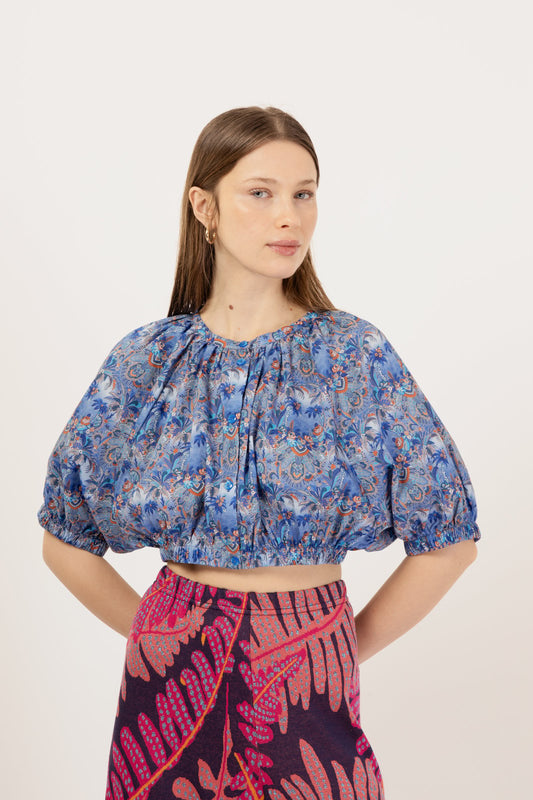 CAMICIA MATERA PARADISE BLU €180 - 50%