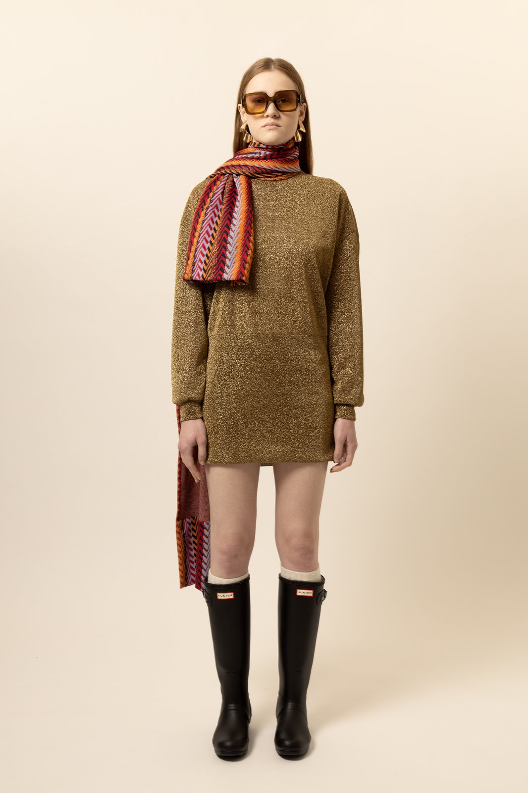 ABITO ADELINE LUREX ORO €148 -50%