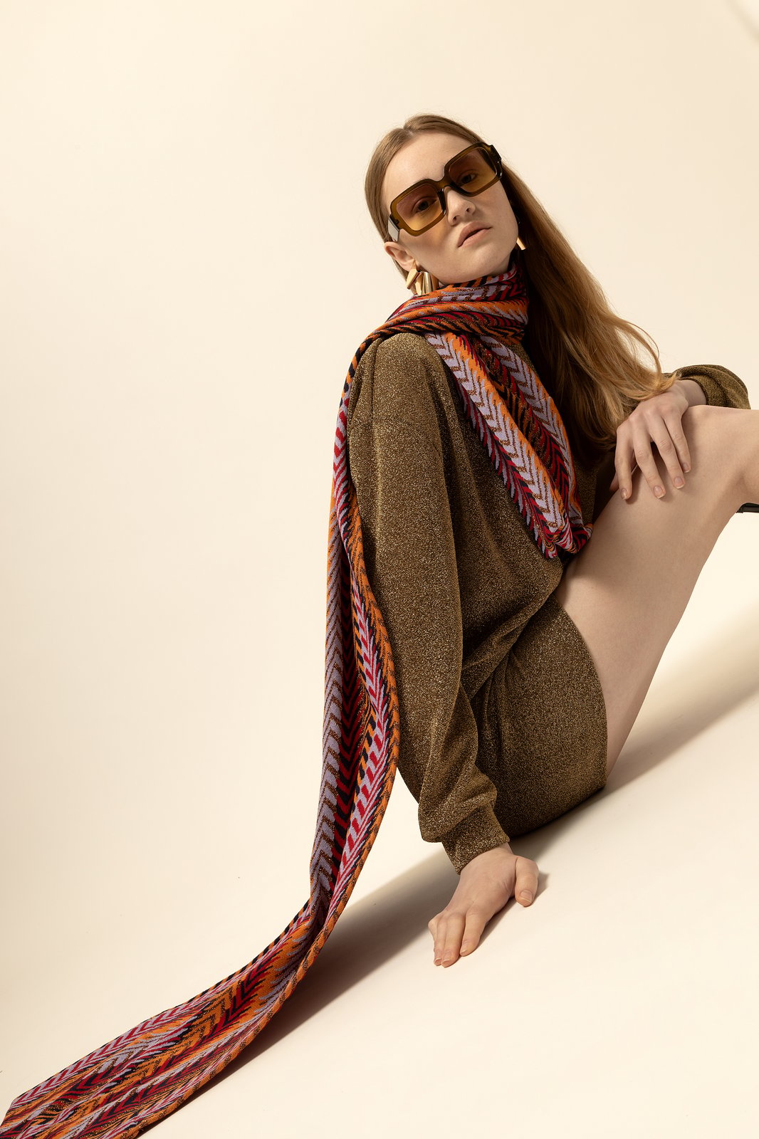 ABITO ADELINE LUREX ORO €148 -50%