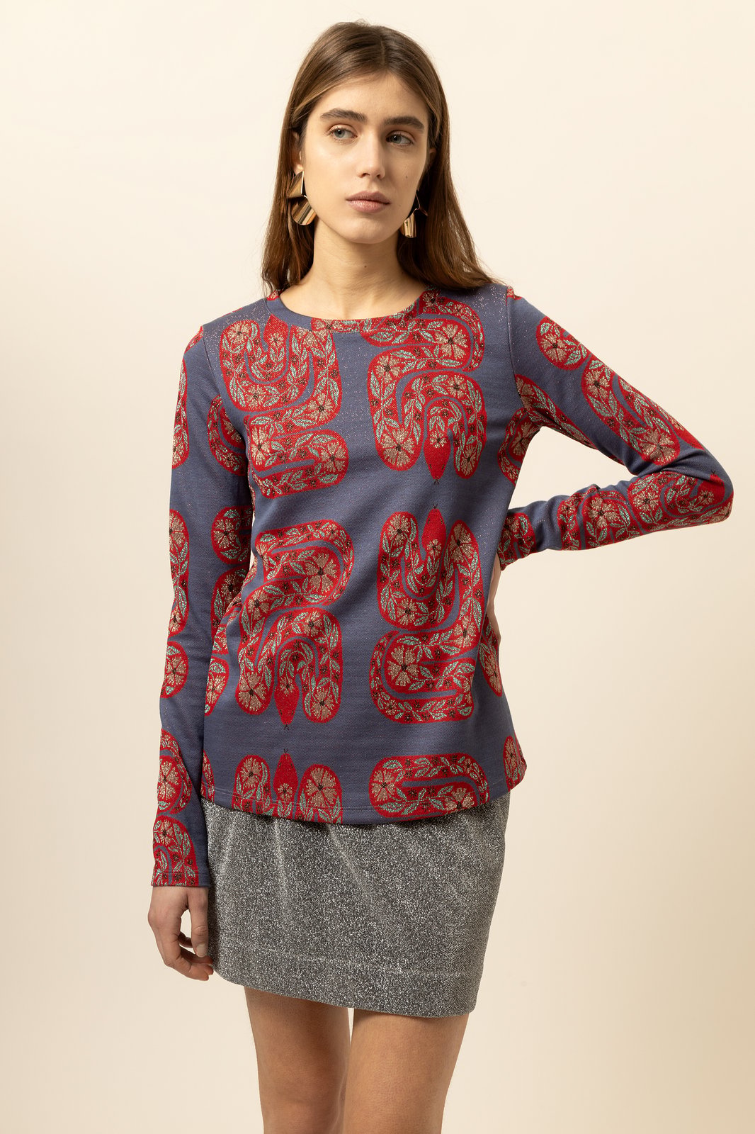 MAGLIA MADAGASCAR SNAKE COBALTO €132 -50%