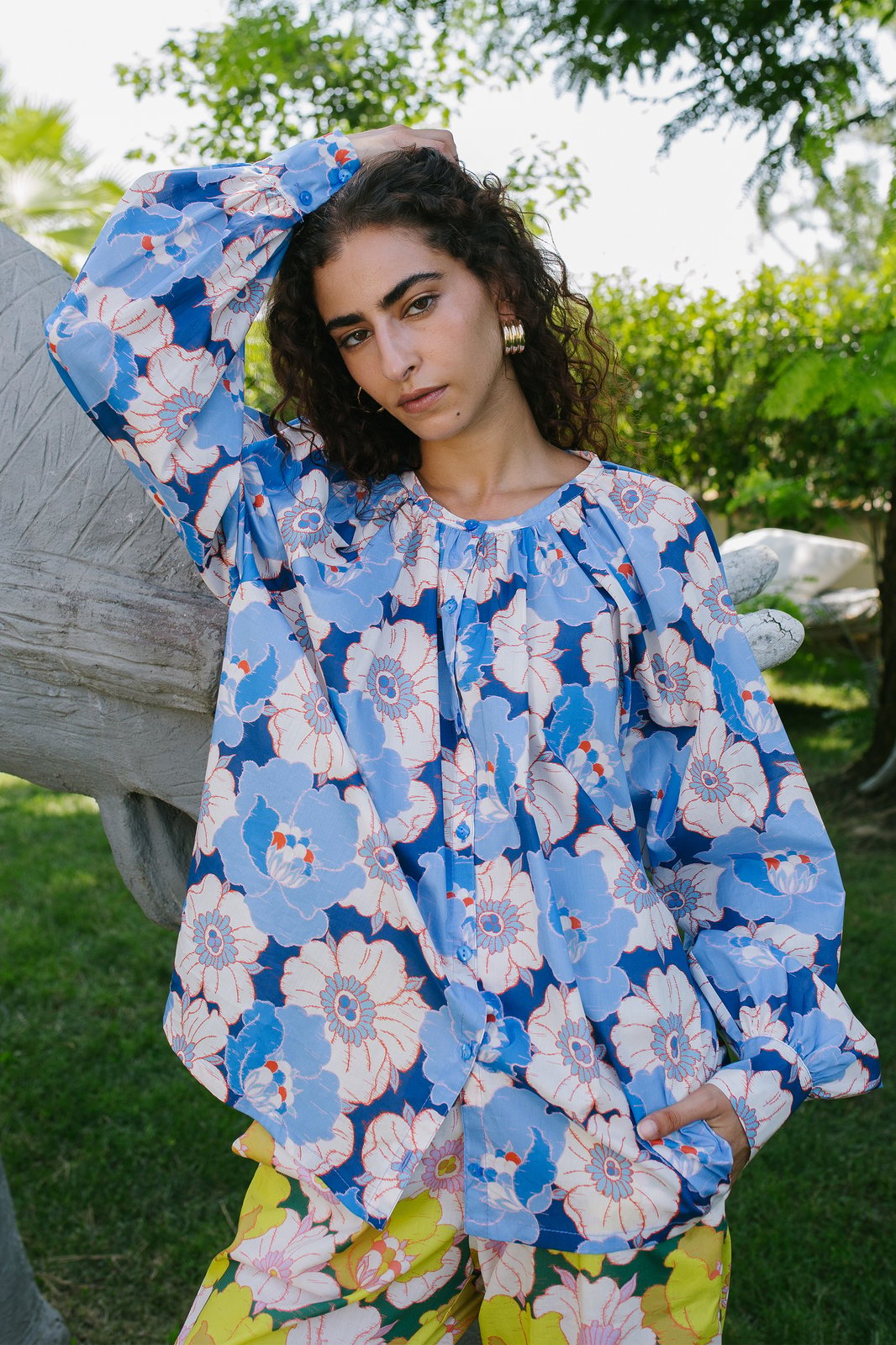 CAMICIA MELANIE ANEMONE BLU
