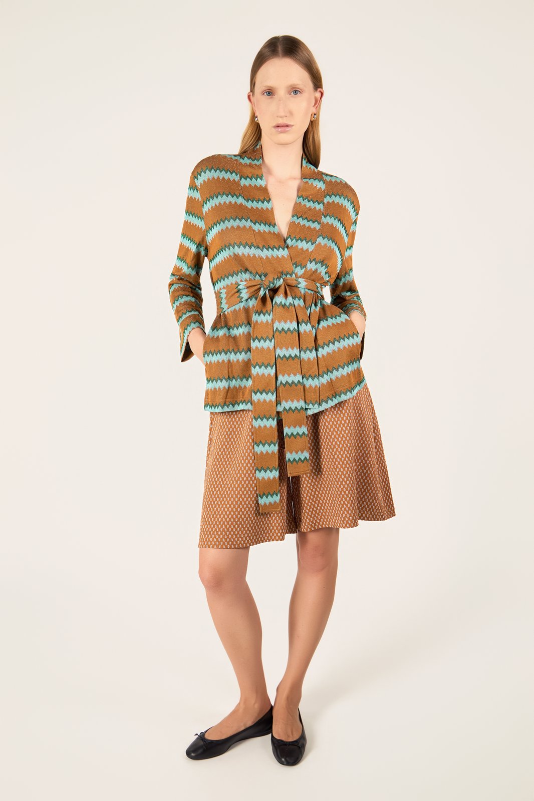CARDIGAN MARYLIN CHEVRON OCRA