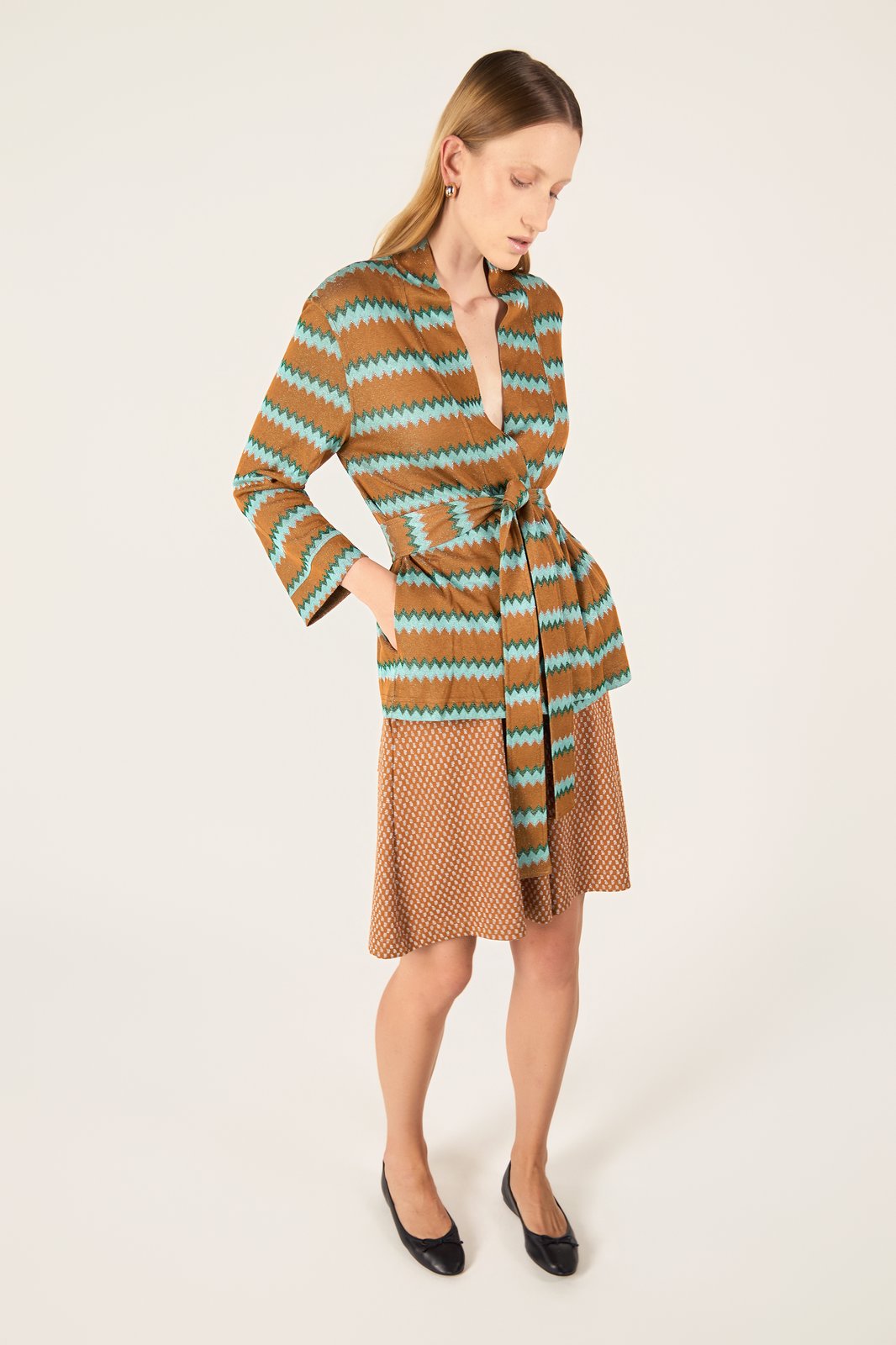 CARDIGAN MARYLIN CHEVRON OCRA