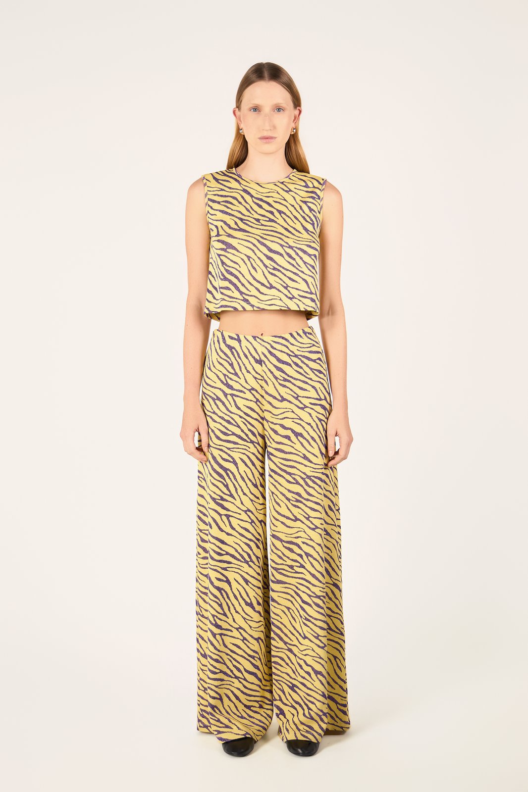 TOP MEG ZEBRA GIALLO