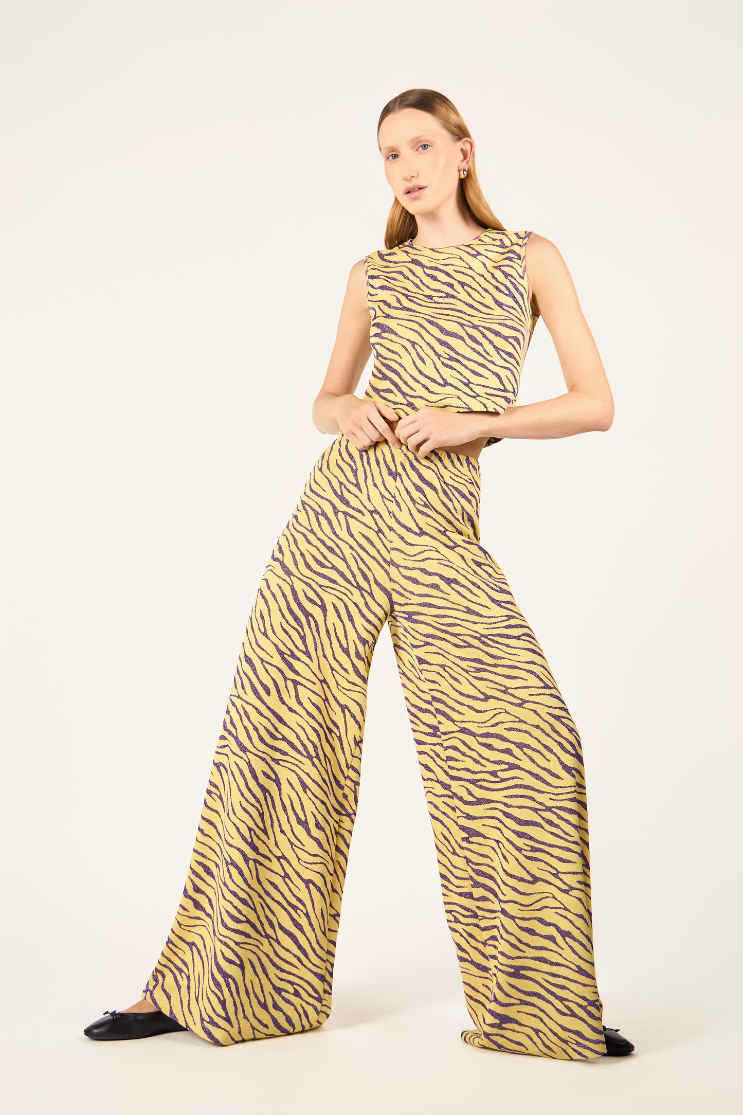 PANTALONE PALOMA ZEBRA GIALLO