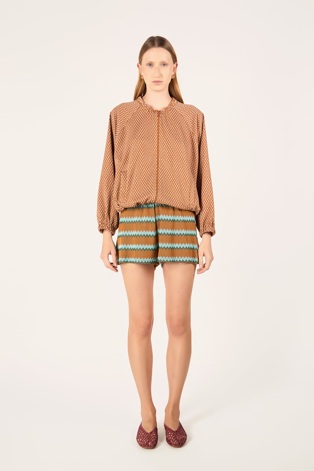 SHORT SIRACUSA CHEVRON OCRA