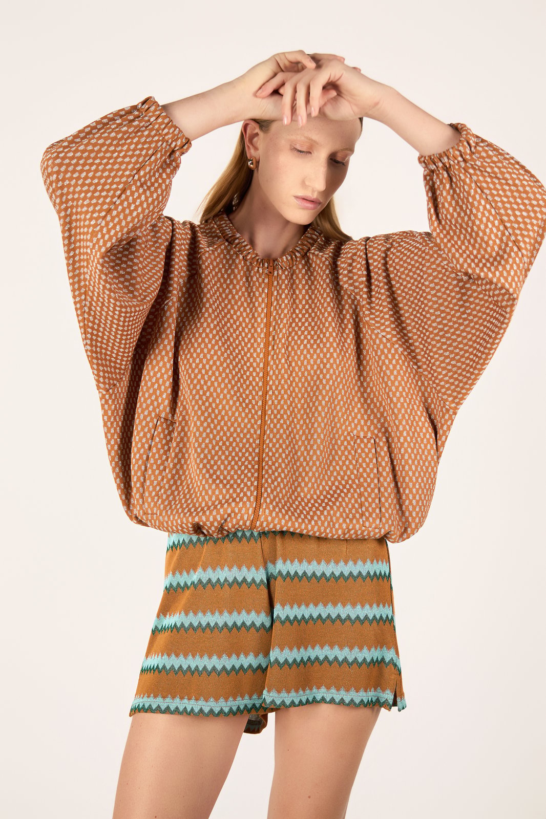 SHORT SIRACUSA CHEVRON OCRA