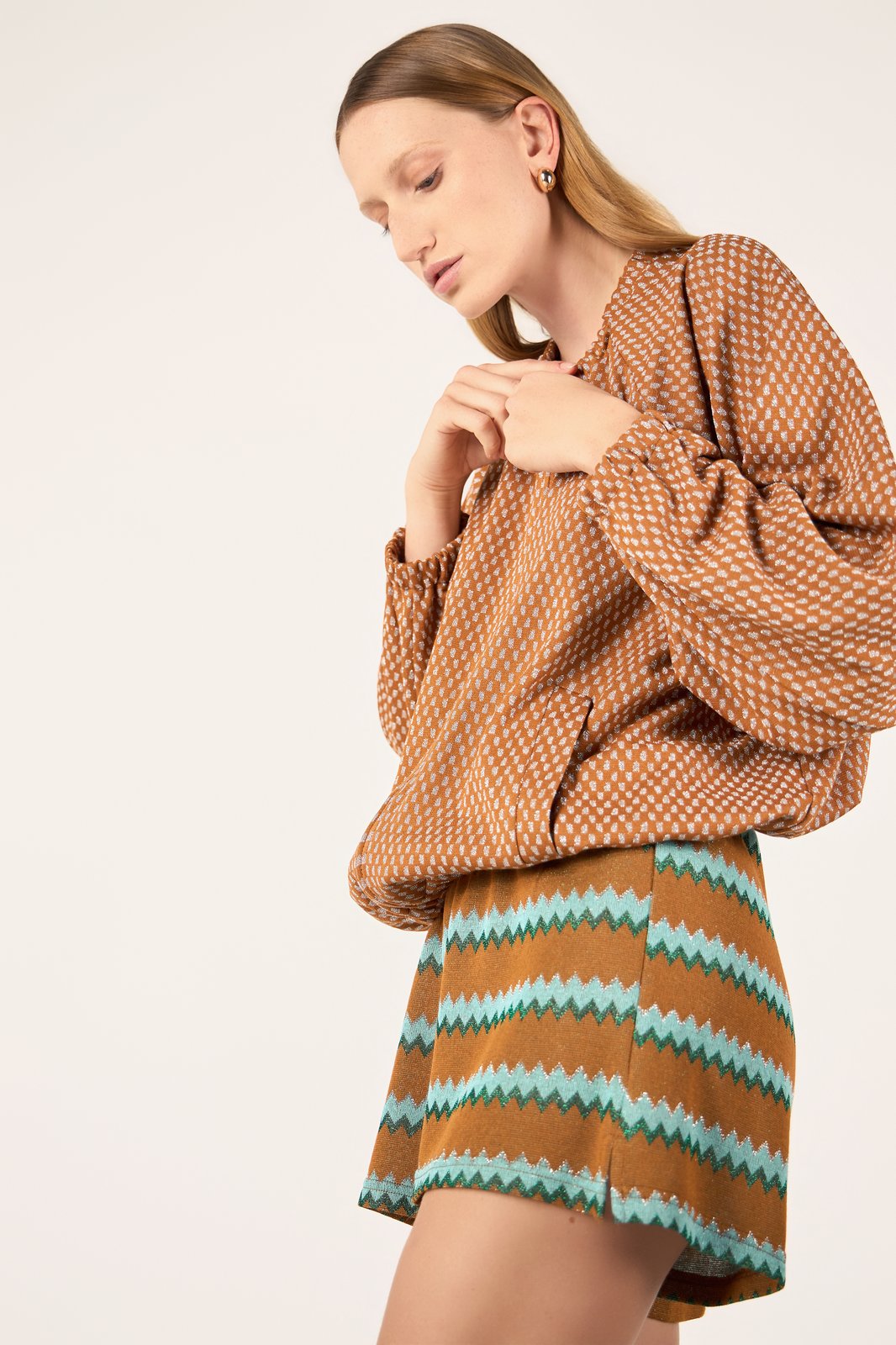 SHORT SIRACUSA CHEVRON OCRA