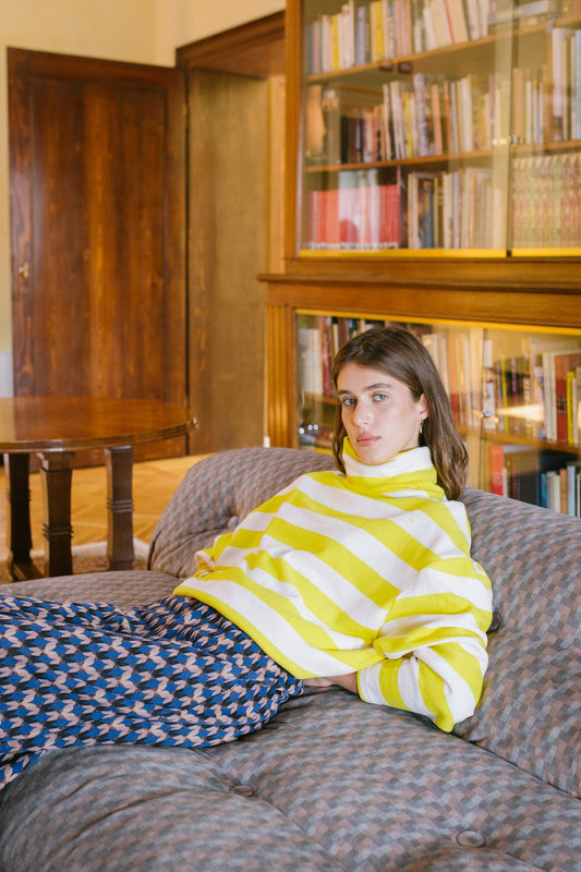 MAGLIA MADRID STRIPES GIALLO/PANNA €148 - 50%