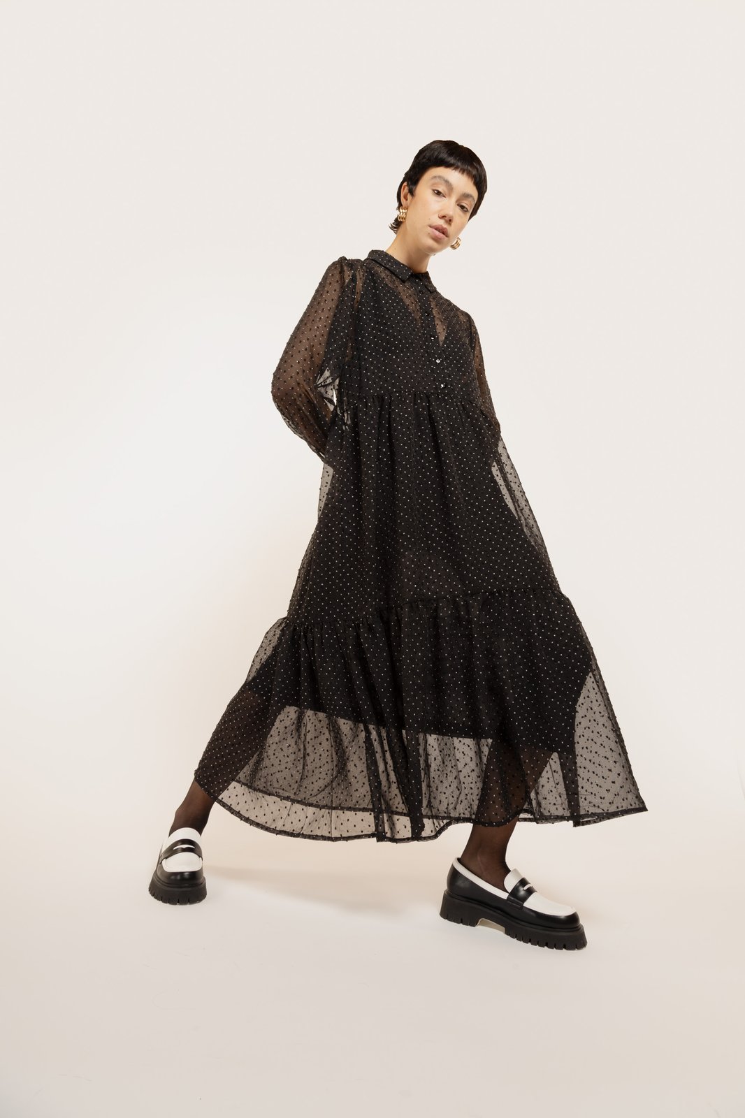 ABITO ALGERI PLUMETY NERO €240 - 50%