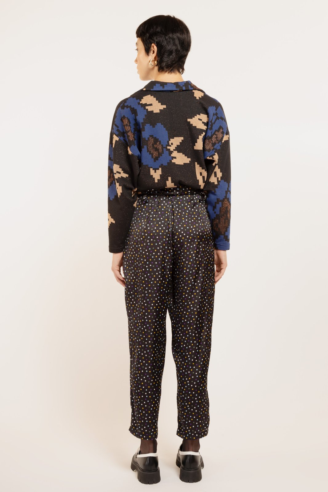 PANTALONE PILLY MULTI POIS NERO €151 - 50%