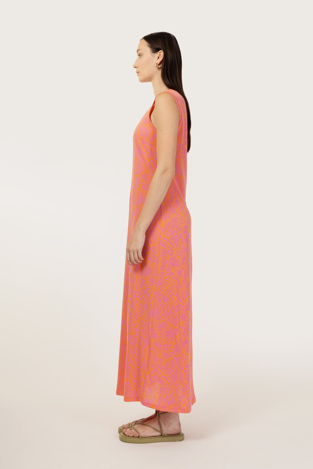 DRESS AMANTEA EXOTIC MELON/FLAMINGO