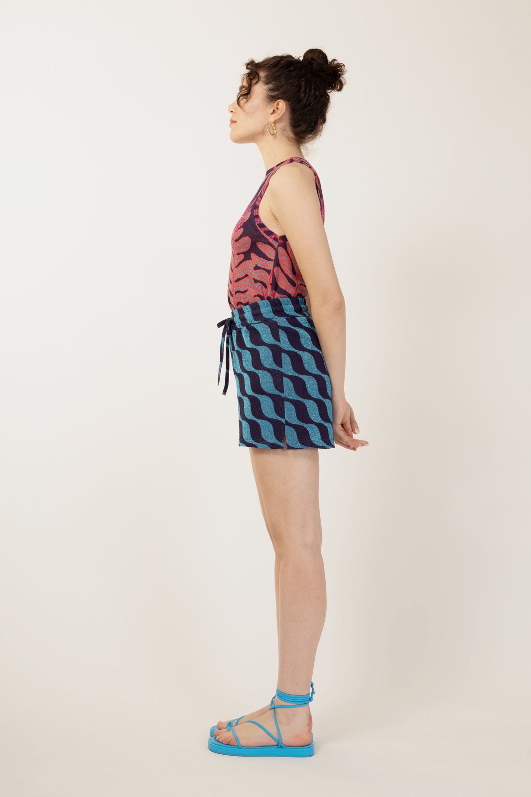 SHORT SIRACUSA WAVE BLU €143 - 50%