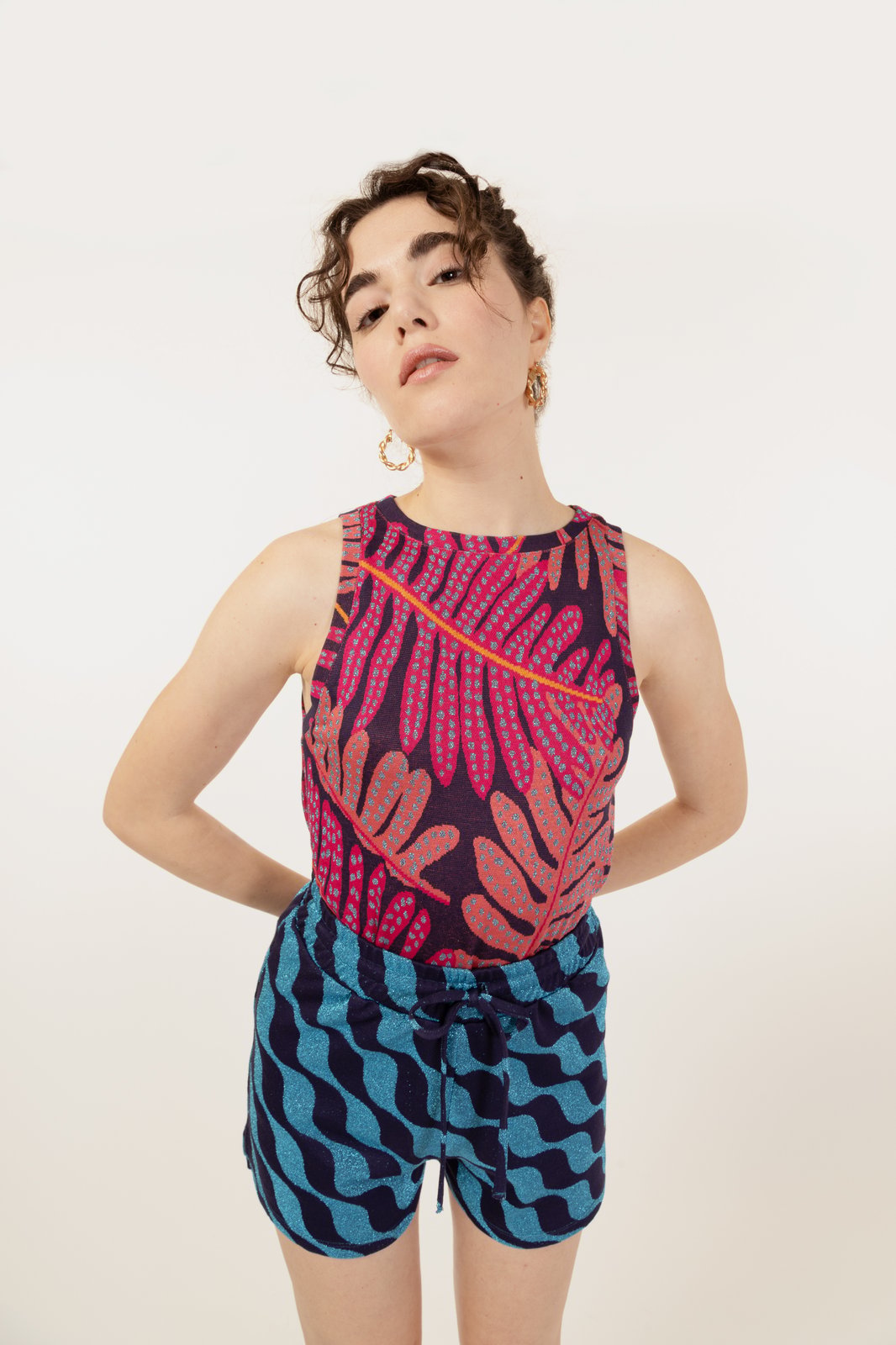 SHORT SIRACUSA WAVE BLU €143 - 50%
