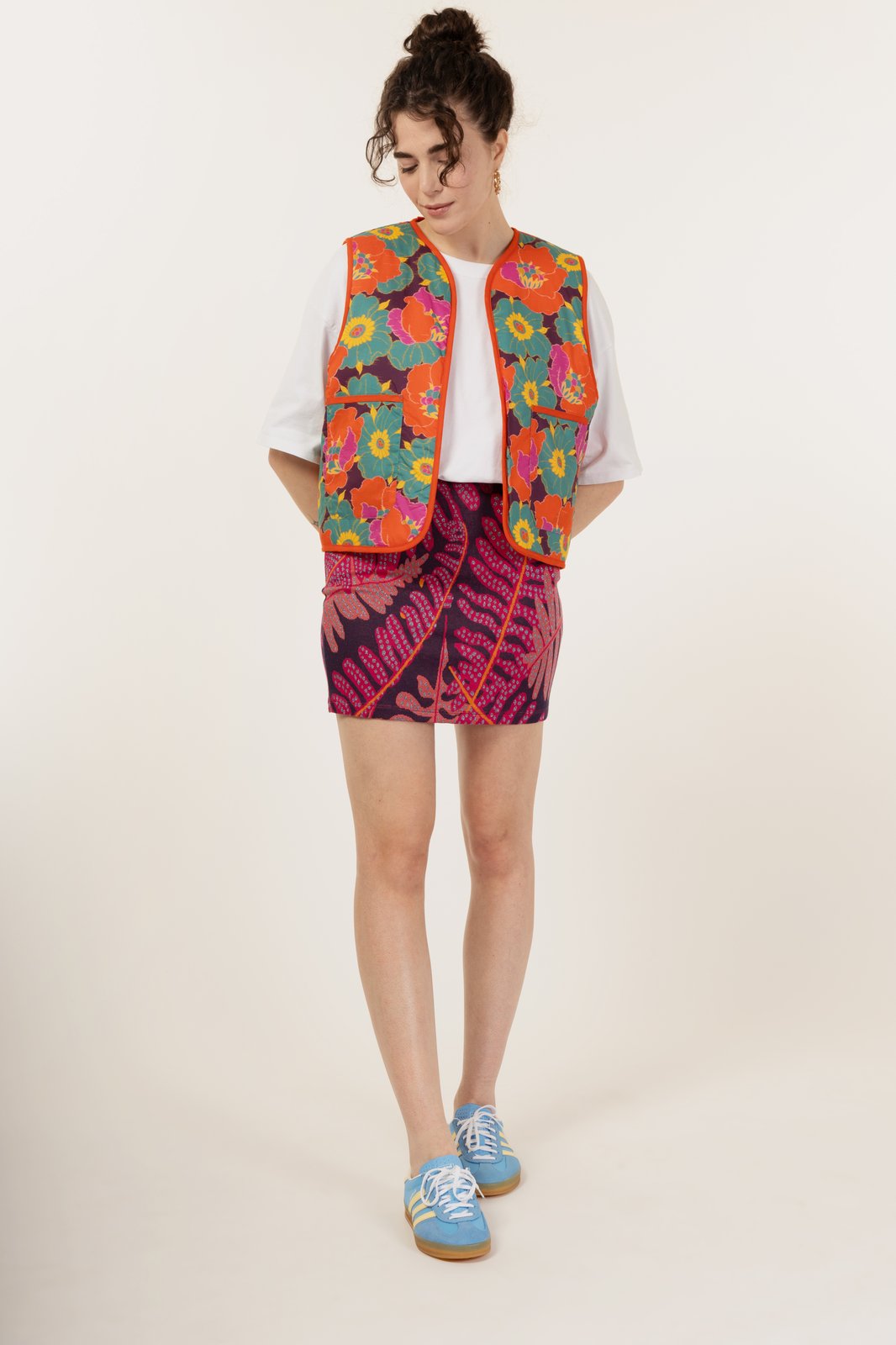 GILET CANDY GIAMAICA ARANCIO + ANEMONE PRUGNA €199 - 50%