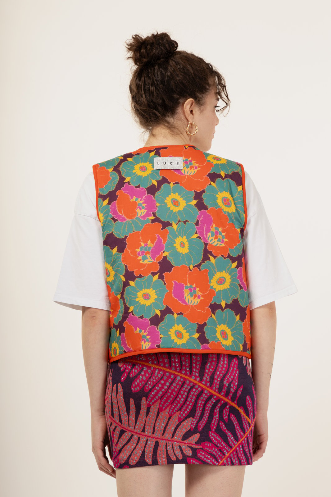 GILET CANDY GIAMAICA ARANCIO + ANEMONE PRUGNA €199 - 50%
