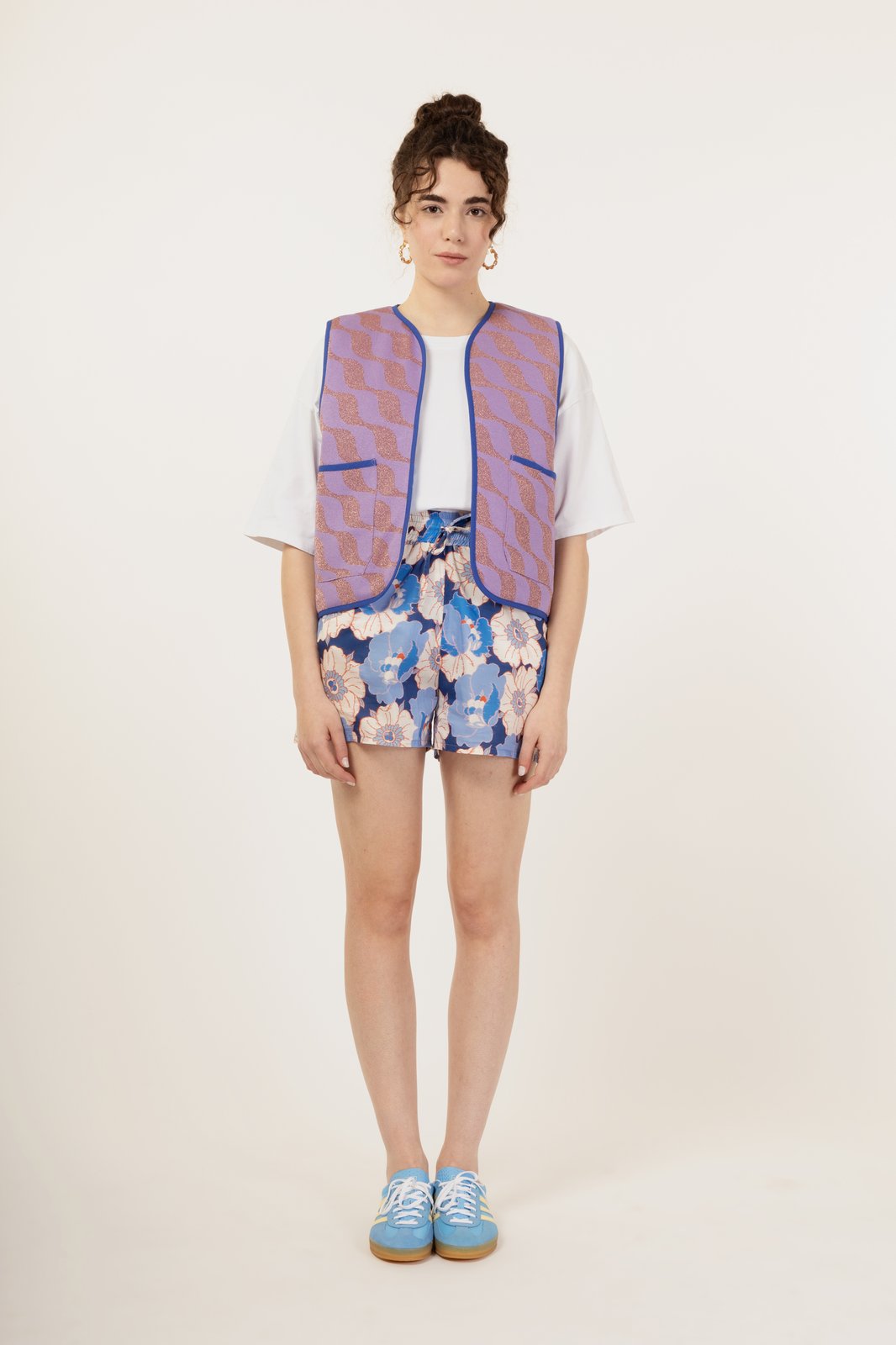 GILET CANDY ANEMONE BLU + WAVE GLICINE €199 - 50%
