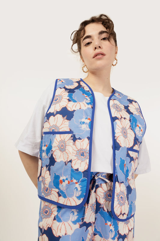 GILET CANDY ANEMONE BLU + WAVE GLICINE €199 - 50%