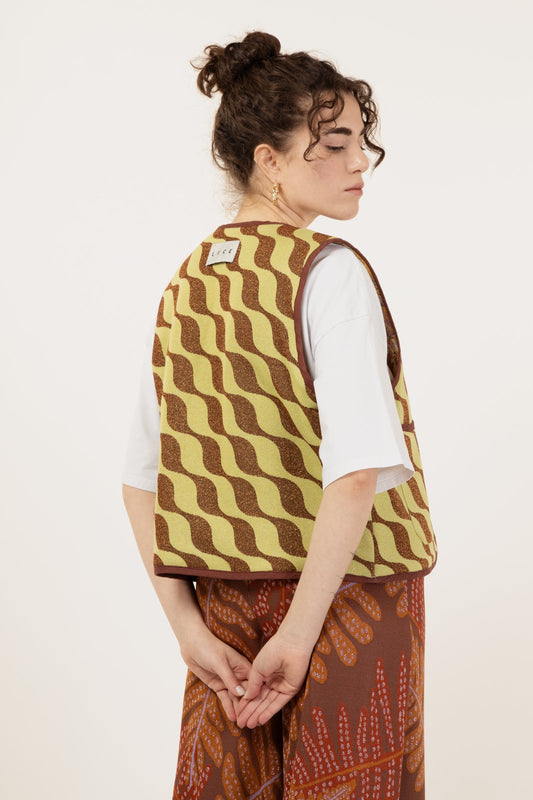 GILET CANDY WAVE MELA + PARADISE GIALLO €199 - 50%