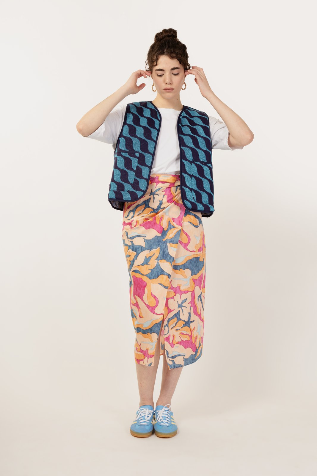 GILET CANDY WAVE BLU + FLORAL BLU €199 - 50%