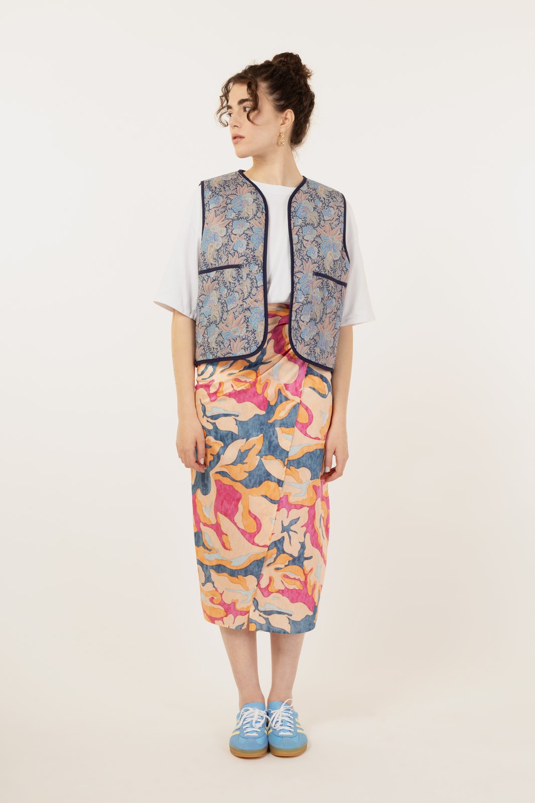 GILET CANDY WAVE BLU + FLORAL BLU €199 - 50%