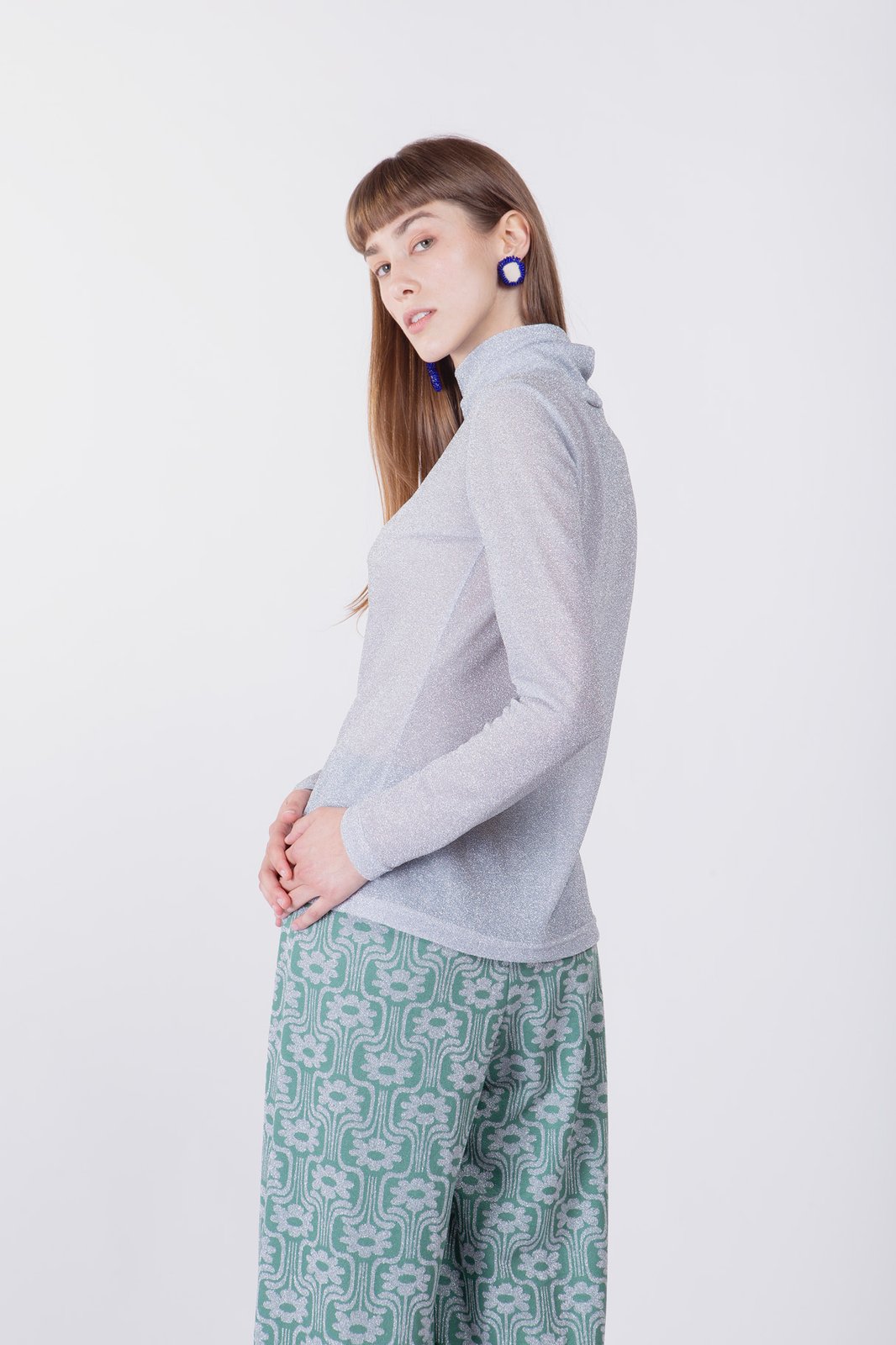 LUPETTO LUREX ARGENTO €105 - 50%