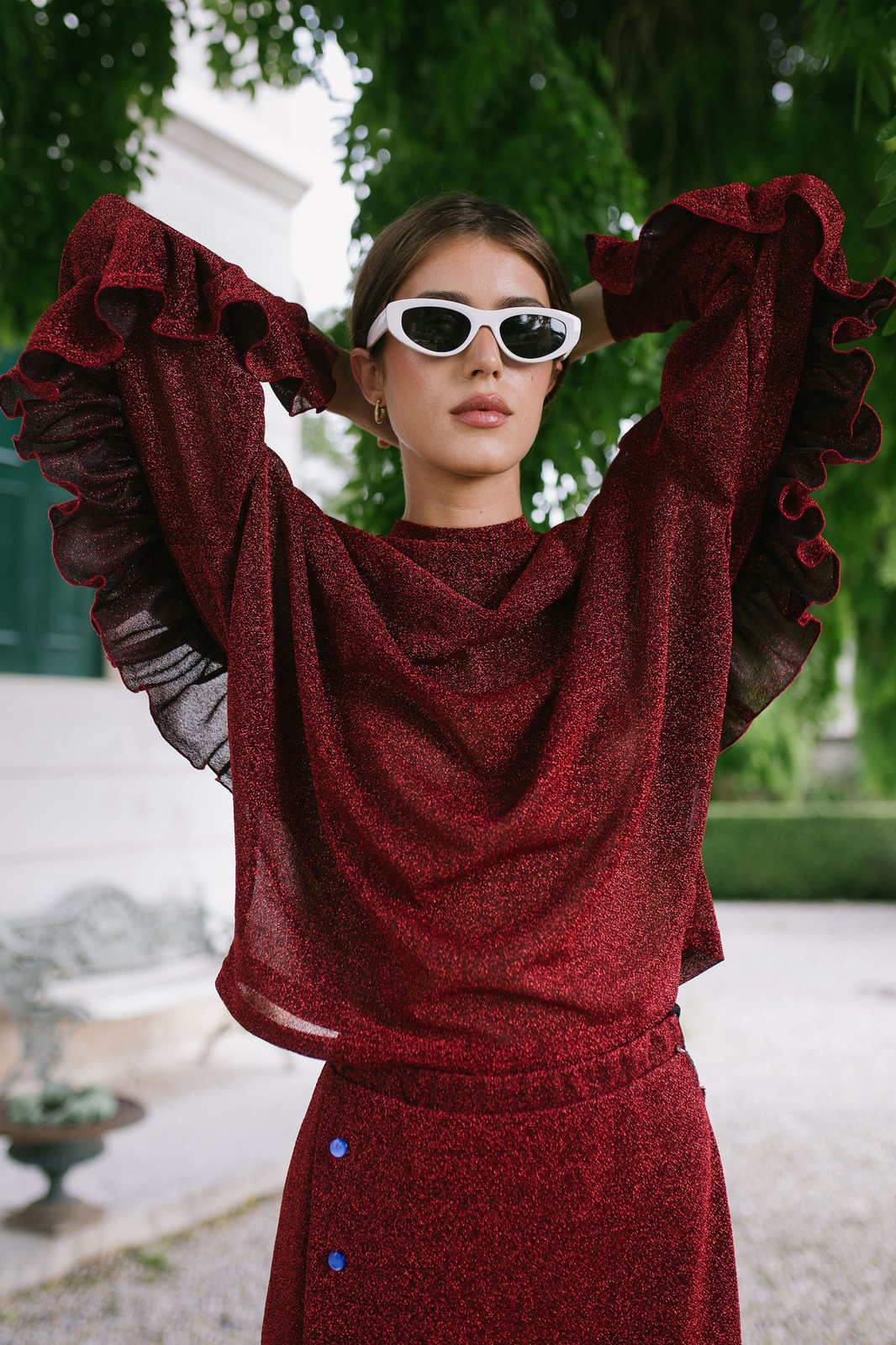 MAGLIA MALLORY LUREX ROSSO €151 - 50%