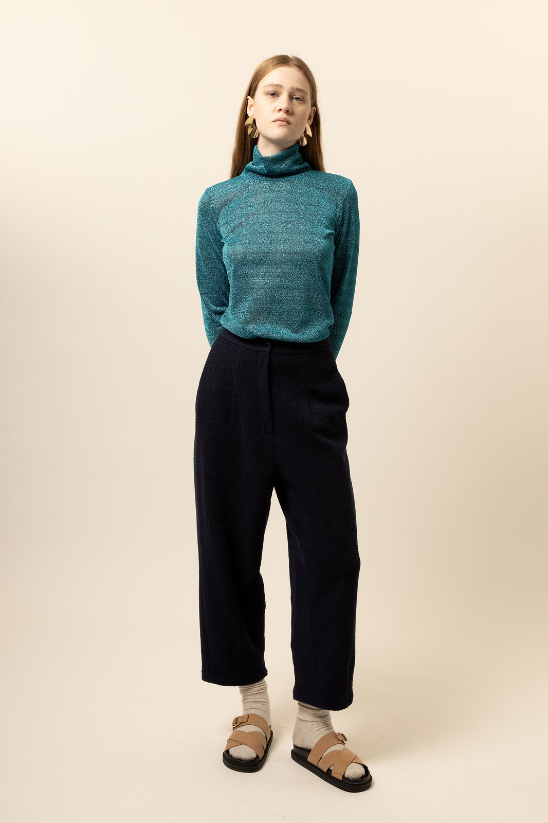 PANTALONE PORTORICO ORIANA BLU €186 -50%